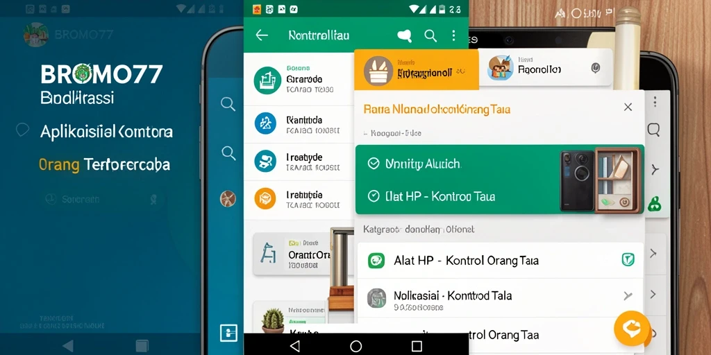 Tampilan antarmuka BROMO77 menunjukkan fitur Kontrol Orang Tua yang intuitif.
