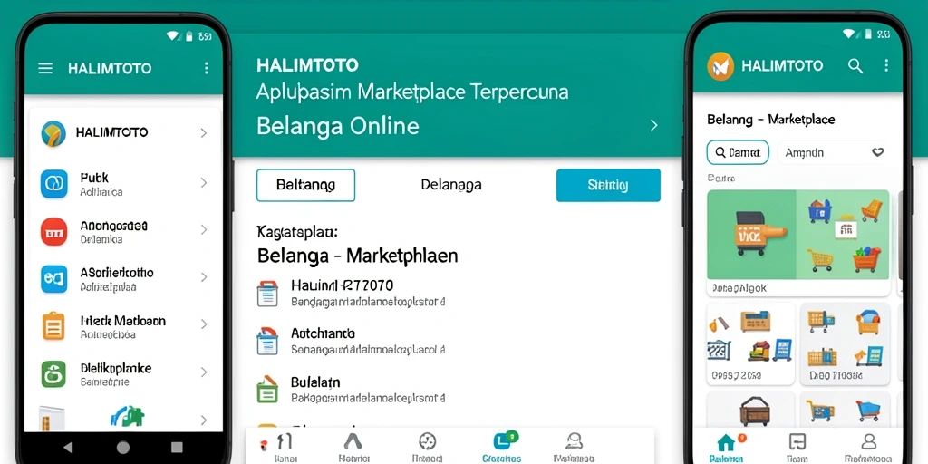Tampilan antarmuka HALIMTOTO yang user-friendly dan menarik.