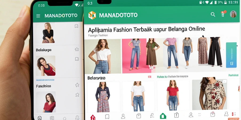Tampilan antarmuka pengguna aplikasi MANADOTOTO yang stylish dan menarik.