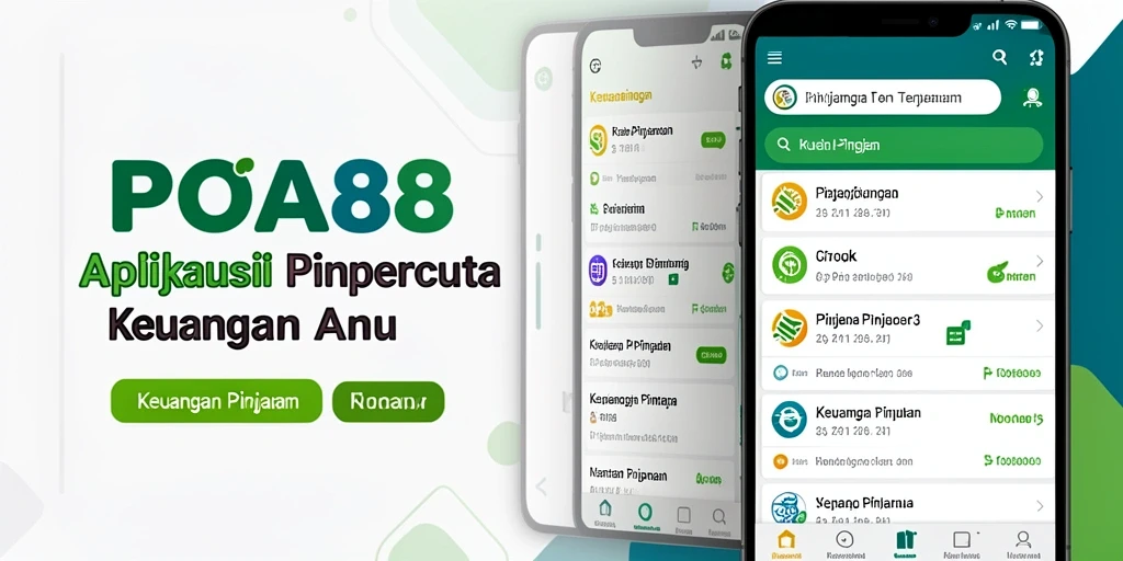 Tampilan antarmuka aplikasi POA88 yang modern untuk pengajuan Pinjaman.