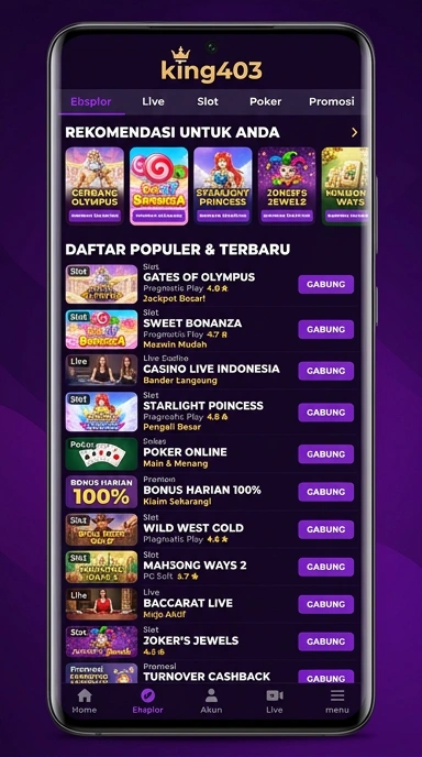 Temukan Aplikasi Populer & Kanal Uji di king403 — Pusat Akses Terbaik